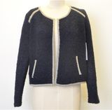 Women Knit Round Neck Pure Color Open Cardigan