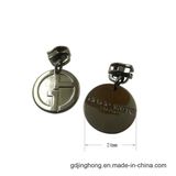 Round Shape Logo Zipper Puller Zipper Tag