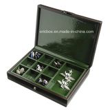 Jy-Cub02 Plastic PU Leather Cufflinks Storge Gift Jewelry Packing Box