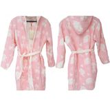 Jacquard Cotton Bathrobe with Hooded for Adults/Kids