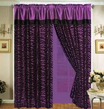 Windows Curtains Black Decoration Home (C11704)