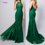 a Sensuality and Elegance Curves Halter Neckline Mermaid Evening Dress