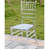 Plex Glass Clear Resin Tiffany Chair with Cushion