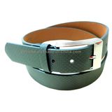 Fashion Braid Grain Leather Belt Men's Dress Belt