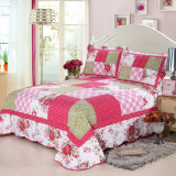 Customized Prewashed Durable Comfy Bedding Quilted 3-Piece Bedspread Coverlet Set Flowers Prints
