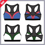 2017 Fashion Custom Make Sublimated Fitness Push up Sports Bra