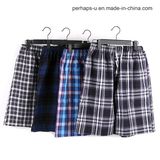 Quality and Cheap Cotton Plaid Men Casual Shorts Beach Pants