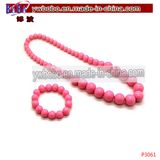 Costume Jewelry Plastic Necklace Bracelet Wholesale Girls Accessories (P3061)