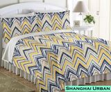 Vintage Mediterranean Design Cotton Printed Duvet Cover Home Textile