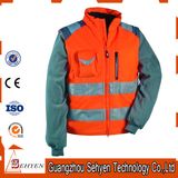 Safety Winter High Visibility Custom Logo Waterproof Bomber Jacket