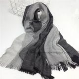 Fashion Woven Degrading Linen Cotton Soft Unisex Scarf/ Shawl (HWBLC08)