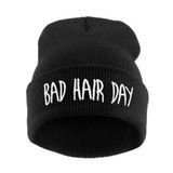 Custom Embroidered Logo Black Beanie Cap