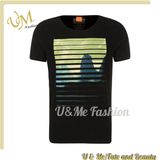 Custom High Quality Men Printed Crew Neck T-Shirt