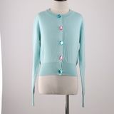 Girls' Fashionable Sweater Cardigan with Long Sleeves