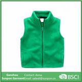 Children Boys Fleece Vest 2-7 Age Kids Solid Zipper Vest