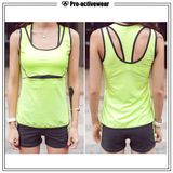Hot Sexy Lycra Compression Top Women Sports Vest