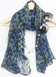 Lady Voile Shawl Fashion Printing Scarf for Women Fashion Accessory