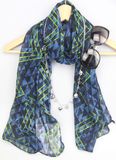 Lady Voile Shawl Fashion Printing Scarf for Women Fashion Accessory