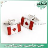 Luxury Make Custom Metal Canada Flag Cufflinks