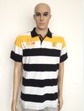 Good Quliaty Cotton Fashion Stripe Polo Shirt with 3 Buttons