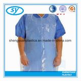 Disposable Plastic PE Apron in Light Blue Color