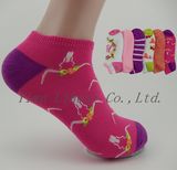 Women's Comfortable Casual Combed Cotton Girl Ankle Low Cut Socks