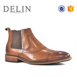 Black Brown Color Men Chelsea Boot Leather Boot