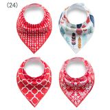 New Products 2017 Absorbent Blank Waterproof Silicone Bandana Drool Baby Bibs Wholesale