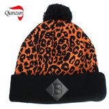 Leopord Jacquard Beanie Caps