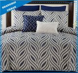 7PCS Navy Knot Design Printed Microfiber Comforter Bedding