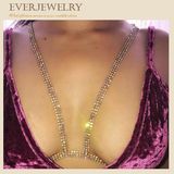 Crystal Rhinestone Bra Chain Sexy Bell Chain and Waist Chain