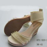 Women Gender and PVC Outsole Material Women Wedge Sandals