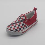 Fashion Rhombus Easy Wear Children Canvas Flat Boat Shoes