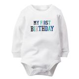 0-12monthes White Infant Romper Cotton Boy Baby Clothes