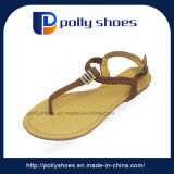 Factory Export Sandal to India Fashion Ladies Flat Sandal