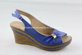 Elegant Women Sandals with Platform Design and Pinholes