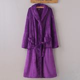 Promotional Hotel/Home Coral Fleece / Flannel Bathrobe/ Pajama/Nightwear