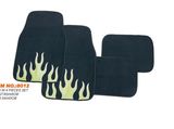 Flame Universal Car Mats Carpet Flocking Blue for SUV