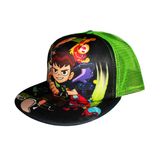 Child Cute Carton Printing Green Trucker Cap (JRT103)