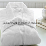 Classic Shawl Collar Cotton White Bath Robes Terry/Waffle Hotel Bathrobe