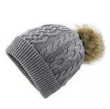 POM POM Beanie Hat Jacquard Knitted Hat