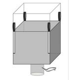 Top Skirt, Bottom Discharge Spout Big Bag for Polymers