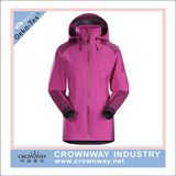 Womens Laminated Polyester Waterproof Rain Coat for Wholesale