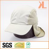 Micro Fiber / Mesh Working Cap with Flap, Fishing Cap