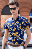 Tailor Printed Hawaiian Beach Shirt for Men