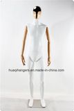 Male Fiberglass Mannequins with Wooden Arms and Metal Stand