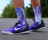 Purple Lightning Cool Elite Funky Dress Anti-Slip Sock