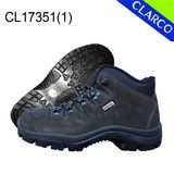 PU Leather Men Outdoor Hiking Safety Shoes with Rubber Sole