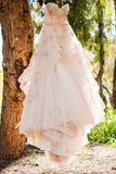 Strapless Bridal Gowns Champagne 3D Flowers Wedding Dresses W449