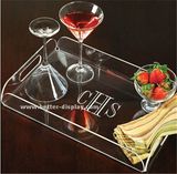 Acrylic Tray Tea Tray and Coffee Table Tray Breakfast Tray Clear Acrylic Serving Tray
